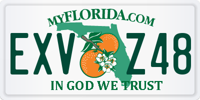 FL license plate EXVZ48