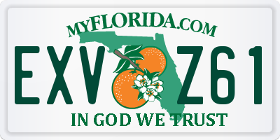 FL license plate EXVZ61