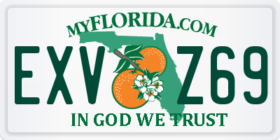 FL license plate EXVZ69