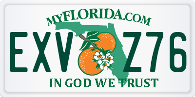 FL license plate EXVZ76