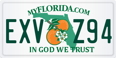 FL license plate EXVZ94