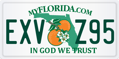 FL license plate EXVZ95