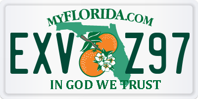 FL license plate EXVZ97