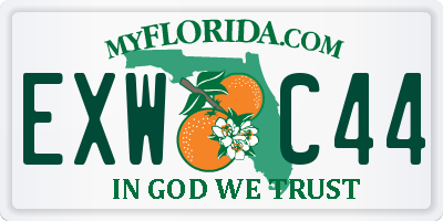FL license plate EXWC44