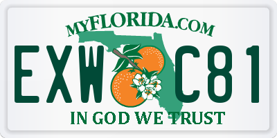 FL license plate EXWC81