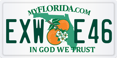 FL license plate EXWE46