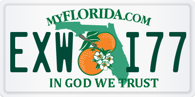 FL license plate EXWI77