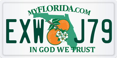 FL license plate EXWJ79