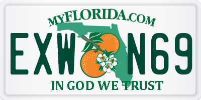 FL license plate EXWN69