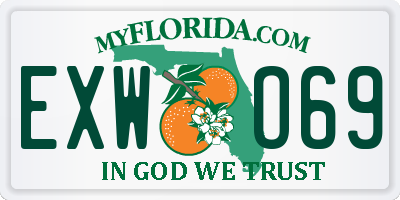 FL license plate EXWO69