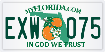 FL license plate EXWO75