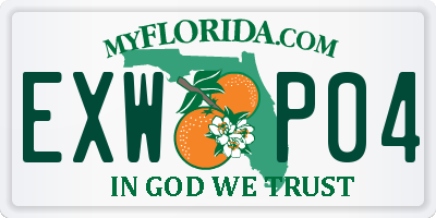 FL license plate EXWP04