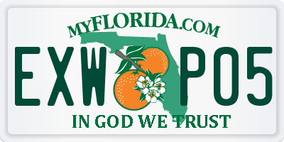 FL license plate EXWP05