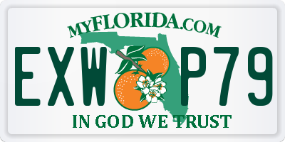 FL license plate EXWP79