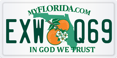 FL license plate EXWQ69