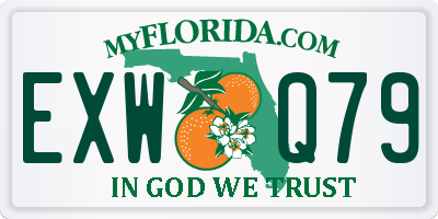 FL license plate EXWQ79