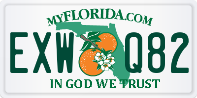 FL license plate EXWQ82