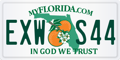 FL license plate EXWS44