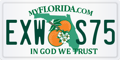 FL license plate EXWS75