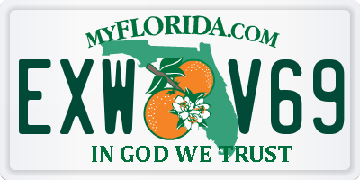 FL license plate EXWV69