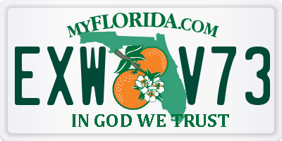 FL license plate EXWV73