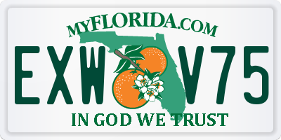FL license plate EXWV75