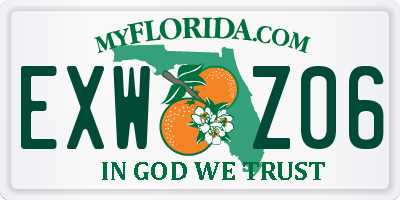FL license plate EXWZ06