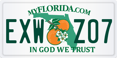 FL license plate EXWZ07