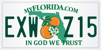 FL license plate EXWZ15