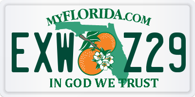 FL license plate EXWZ29