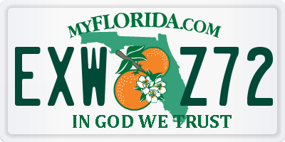 FL license plate EXWZ72