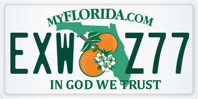 FL license plate EXWZ77