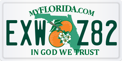 FL license plate EXWZ82