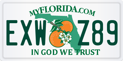 FL license plate EXWZ89