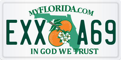 FL license plate EXXA69