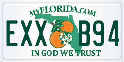 FL license plate EXXB94