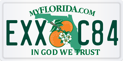 FL license plate EXXC84