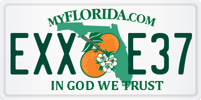 FL license plate EXXE37