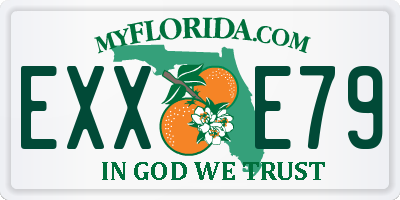 FL license plate EXXE79