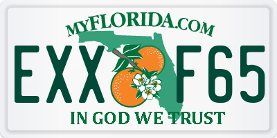 FL license plate EXXF65