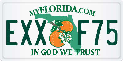 FL license plate EXXF75