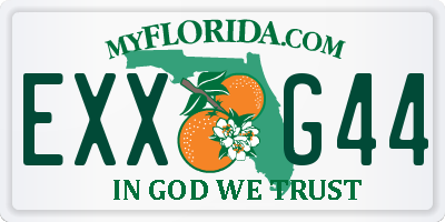 FL license plate EXXG44