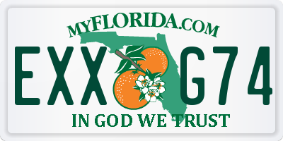 FL license plate EXXG74