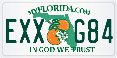 FL license plate EXXG84