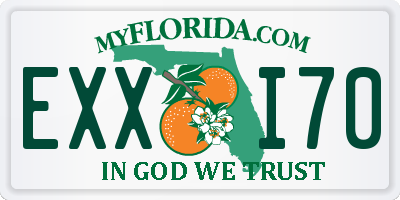 FL license plate EXXI70