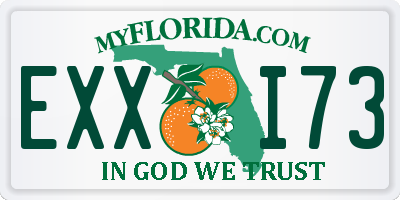FL license plate EXXI73