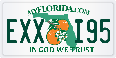 FL license plate EXXI95