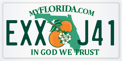 FL license plate EXXJ41