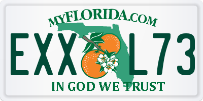FL license plate EXXL73