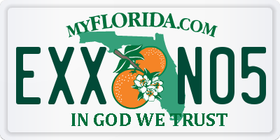 FL license plate EXXN05